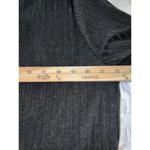 Moshu Soft Womens Knit Top Classic Black Long Sleeved Ribbed XXL Lightweight New - Picture 8 of 8